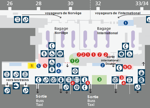 Hall arriv&eacute;e