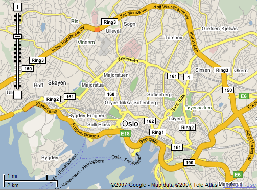 Oslo en voiture